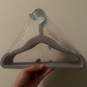 Kids Gray Velvet Hangers 15 pcs